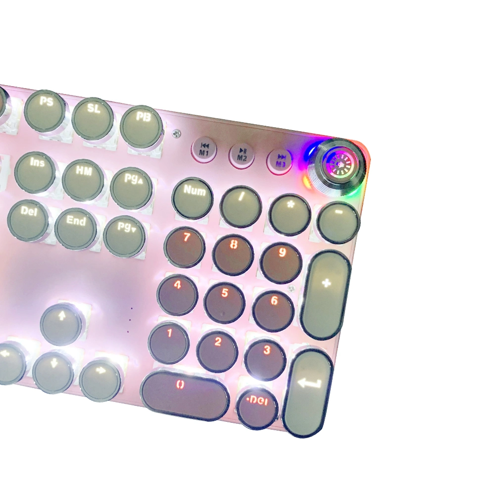 Wholesale/Supplier RGB de alta calidad OEM retroiluminado Multimedia Teclado mecánico ergonómico resistente al agua para los jugadores