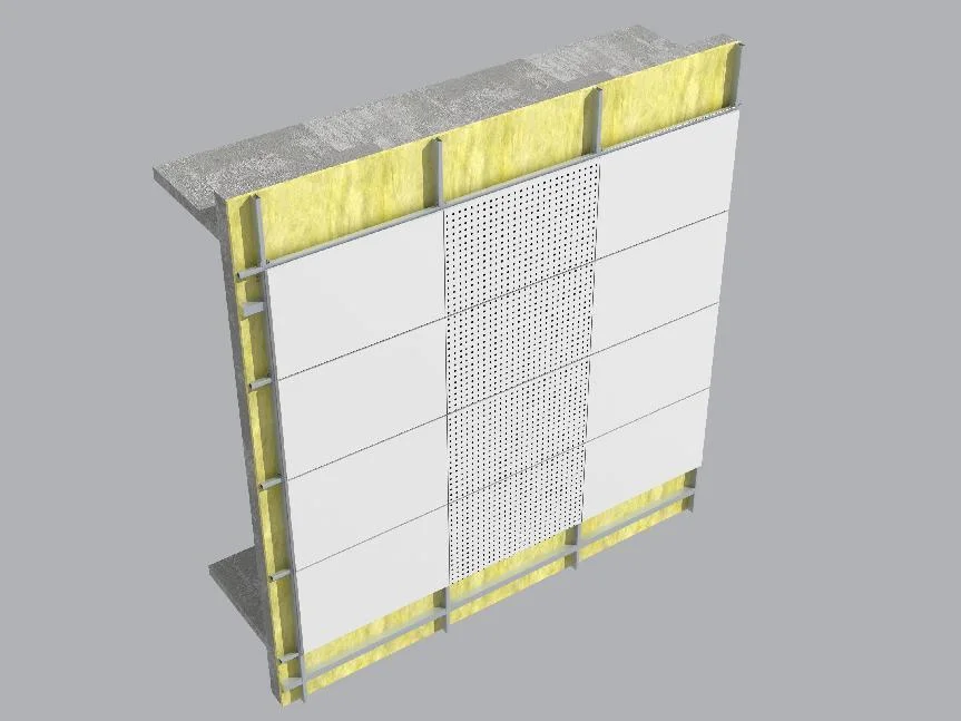 Panel de aluminio de la pared de cortina