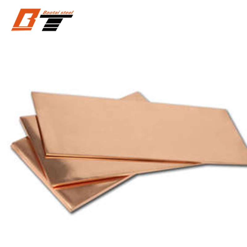 0.1~30mm Copper Sheet 99.99 Pure Copper Price Professional Manufacturer Chinese Manufacturer Pure Copper Grade and Non-Alloy or 99.9% Purity Copper Plate Sheet