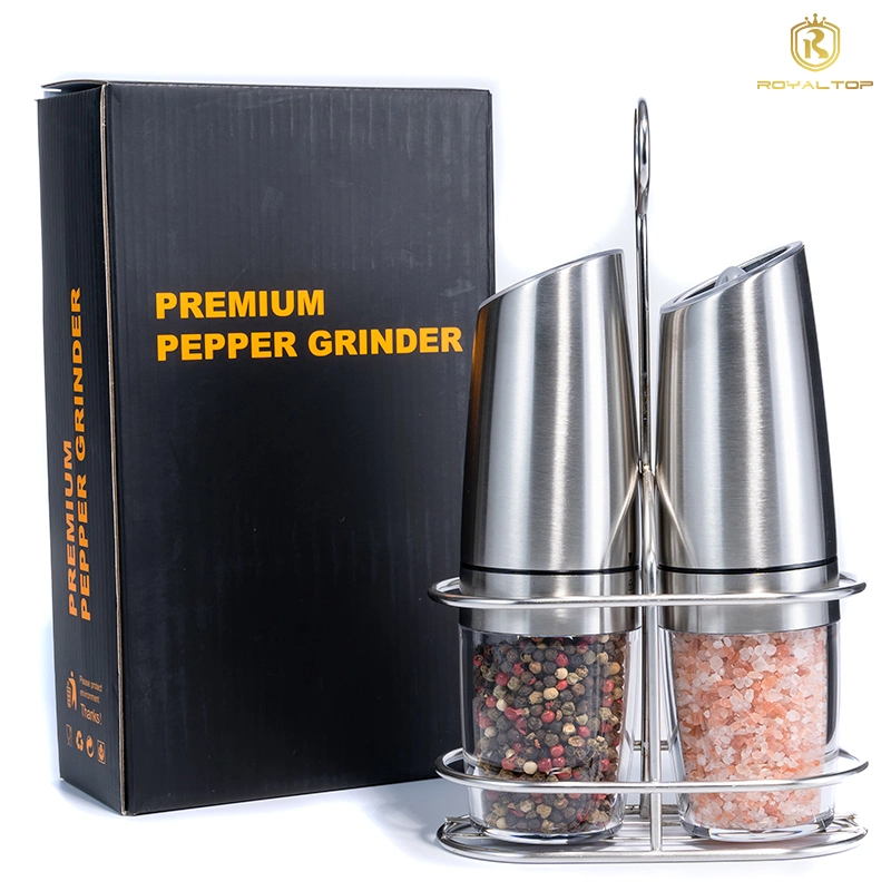 Kitchen Spice Tools Automatic Shaker Gravity Salt and Pepper Mill Electric Grinder