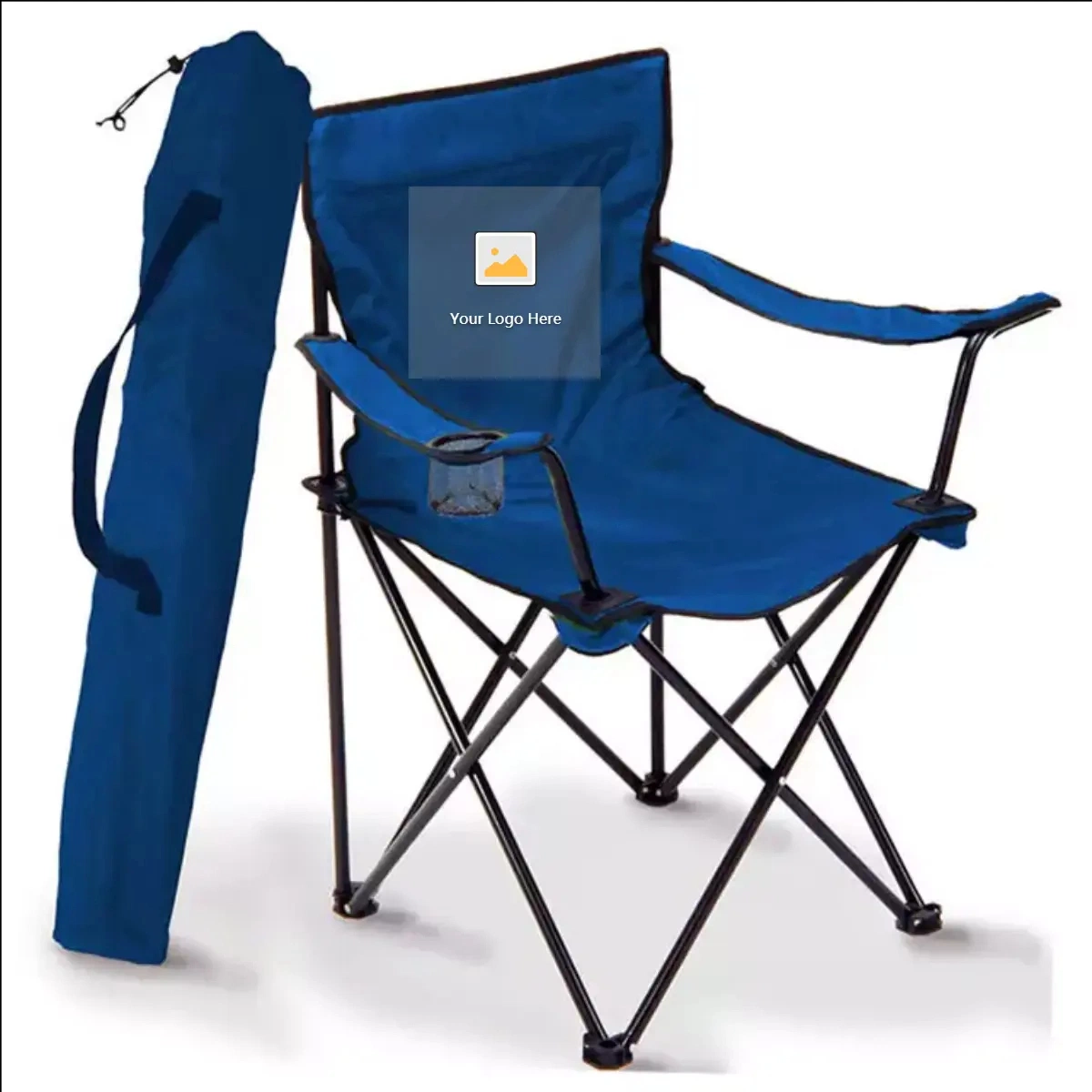 Portátil exterior metálica dobrável cadeira de praia Dobrável e leve Cadeira de Campismo