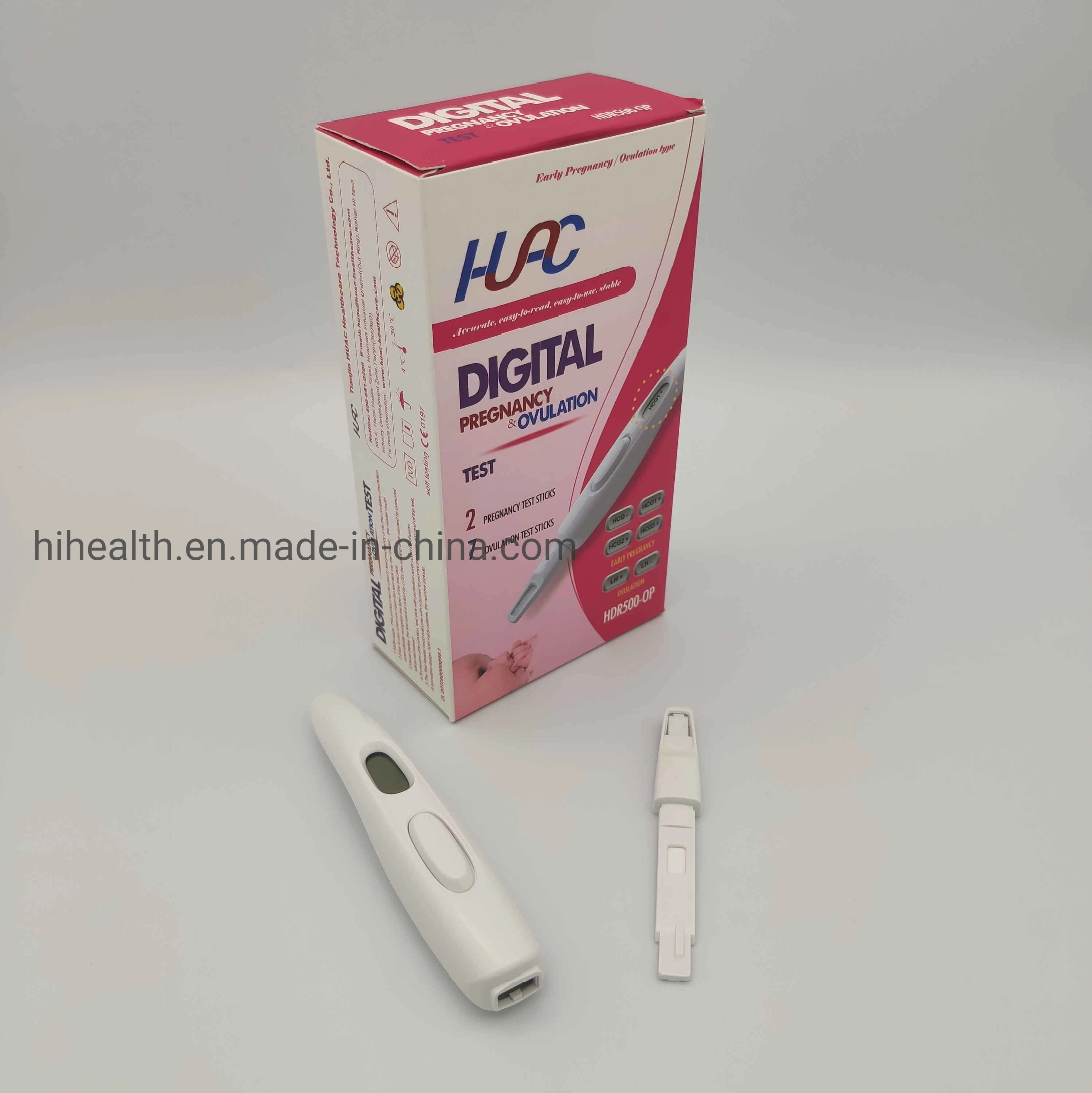 Prueba de embarazo Digital embarazo HCG Kit de tiras de prueba de orina para uso doméstico