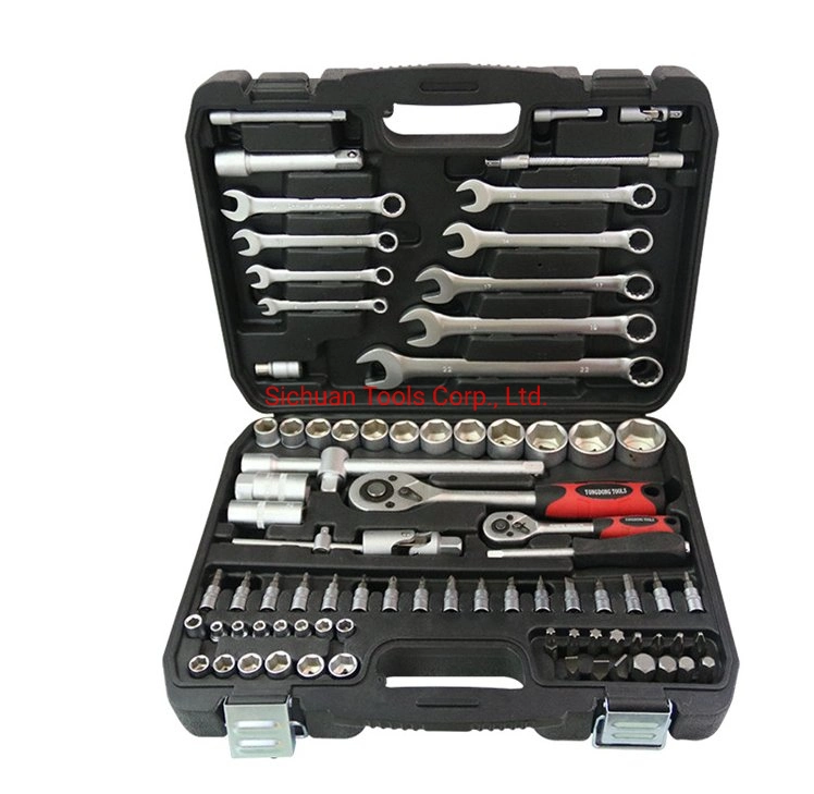 84PCS CRV Combined Tools Ratchet Socket Wrench Sets for Car Repair