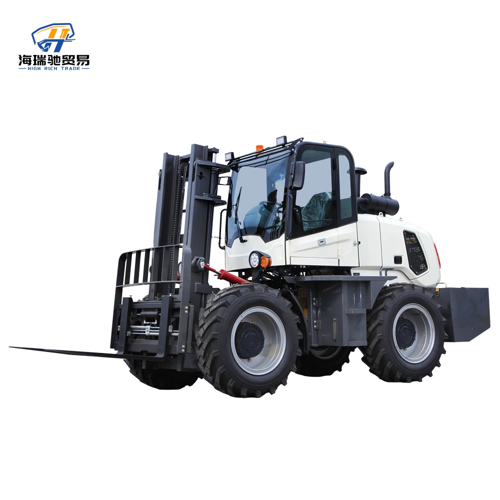 Internationally Used Superior Quality 5ton Diesel Cross-Country Lift Loading and Unloading Forklift Truck Forklifts for Sale for Trading Company Customers