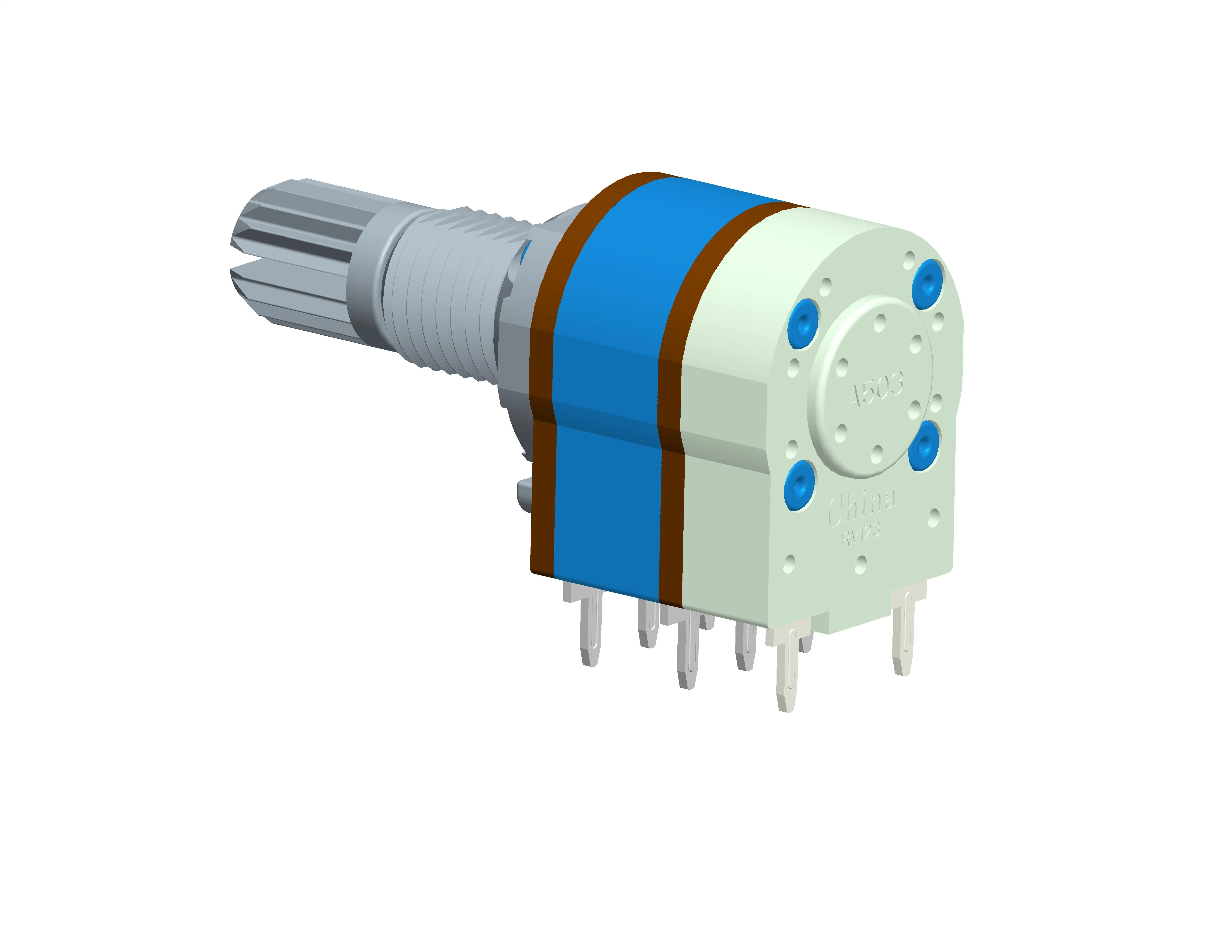 12mm gska RV123B100K Potentiomètre de commande de volume stéréo avec l'interrupteur, tolérance de résistance de 20 %