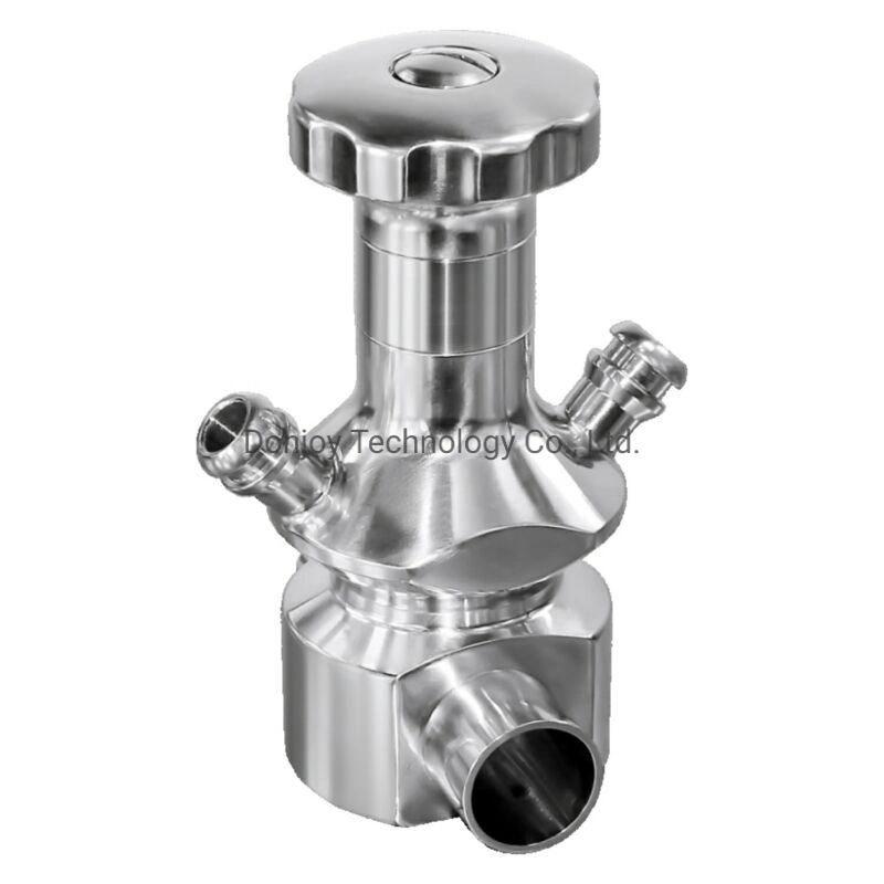 ISO90001 Donjoy Hygienic Stainless Steel Sample Valve with Turning Handle