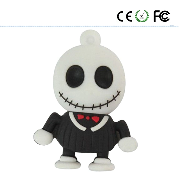 Promostional Customized PVC Material Halloween USB Flash Drive for Halloween Gift