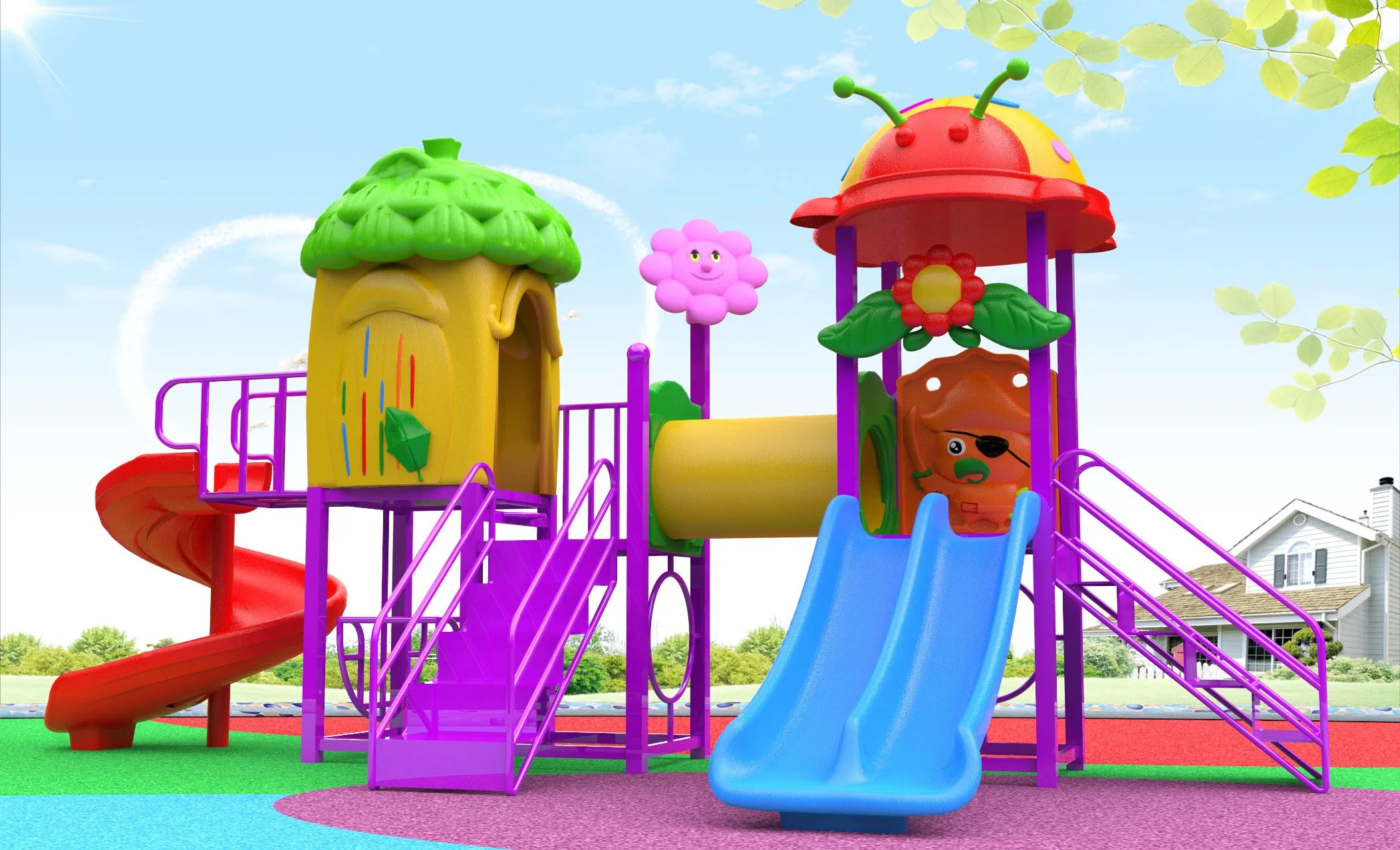 Kids Outdoor Playground New Design for Amusement Park