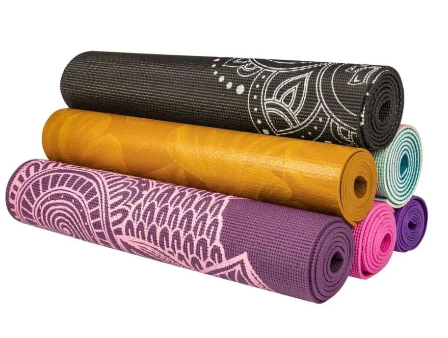 Tamaño personalizado High Elastic PVC Yoga Mats Fitness Mat by Rollos o hojas