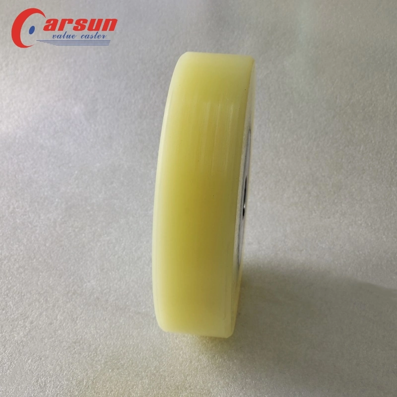 Carsun 200mm Roue en plastique PU 8 pouces Noyau de roue en acier inoxydable Roues en polyuréthane