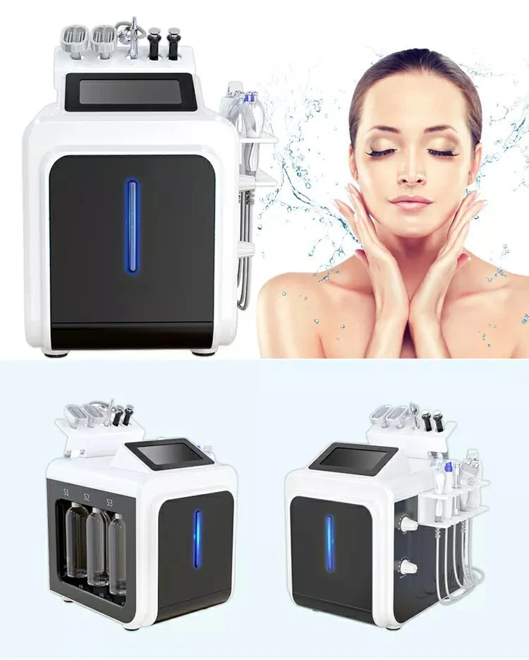 2022 Novo sistema portátil 8 em 1Microdermabrasion Peeling de diamante jato de oxigênio Aqua Tratamentos Faciais cuidado da pele limpeza profunda Hydra Dermoabrasão Equipamento beleza facial