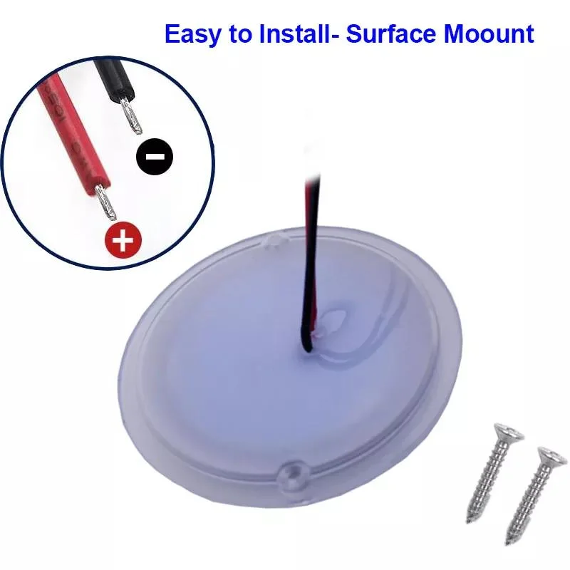 Mini PVC 12volt LED Screw Mount Ceiling Light