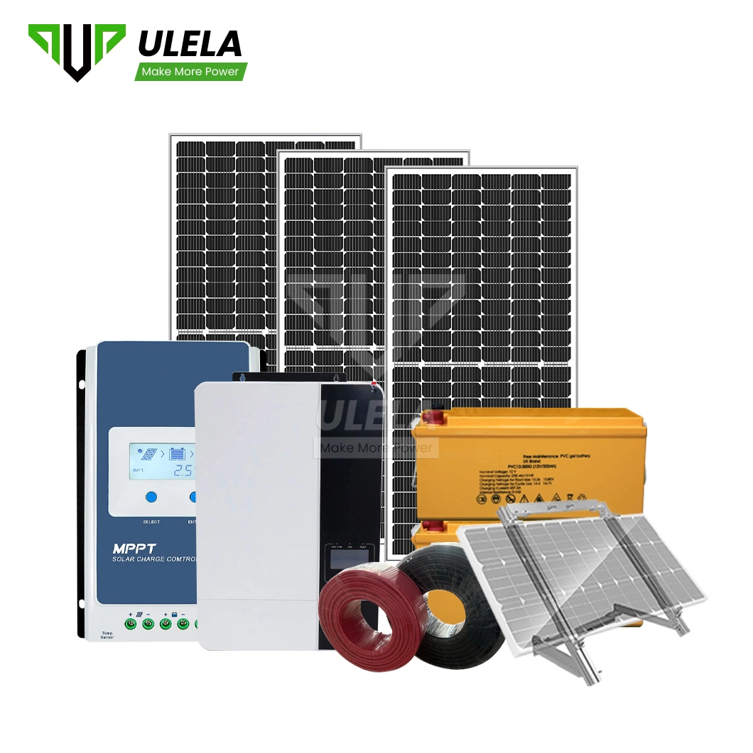 Système d'énergie solaire hybride Ulela 10 kw échantillon d'usine disponible hors fonction Le réseau électrique systèmes d'énergie solaire Chine photovoltaïque