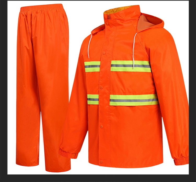 OEM ODM Outdoor Polyester Sicherheit Reflektierende Sets separate Jacke Hose Setzen