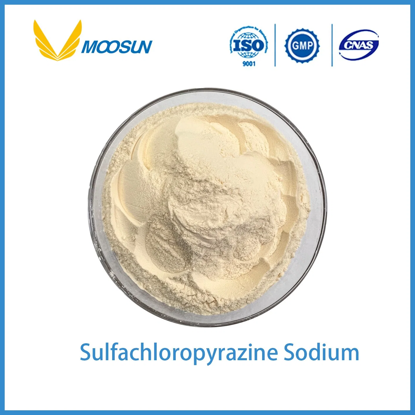 CAS 102-65-8 Medicine Raw Materials API Sulfachlorpyrazine Sodium Sulfaclozine for Animals with GMP ISO