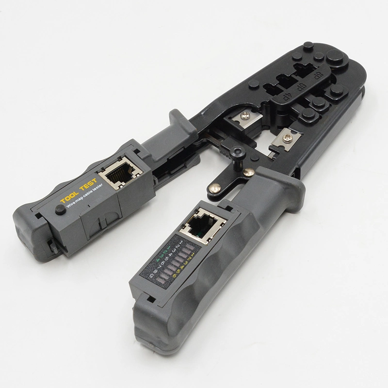 Outil de réseau 4 en 1 pince à sertir pour fiche modulaire RJ11/RJ12/RJ45 Outils collier de câble