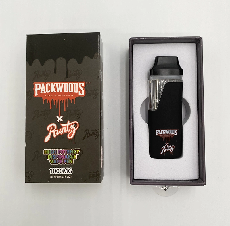 مجموعة Vape Packwoods Runty 1.0مل 280 مللي أمبير/ساعة بطارية قابلة لإعادة الشحن الولايات المتحدة Stock