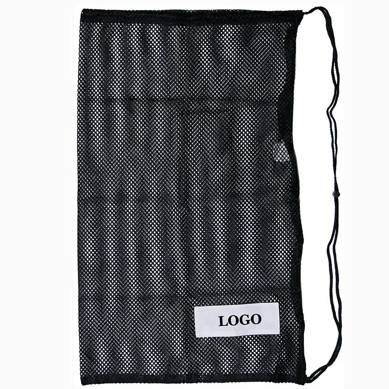 Swim Mesh Drawstring Bag Sport Equipment Storage Bag Gym Net Bag Large Mesh Drawstring Backpack Workout Mesh Bags for Beach Soccer Swimming Diving Gear