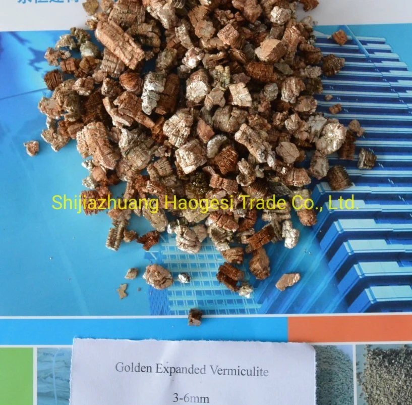 Factory Supply Gardening and Planting Used Soilless Matrix Golden and Silvery Expanded Vermiculite