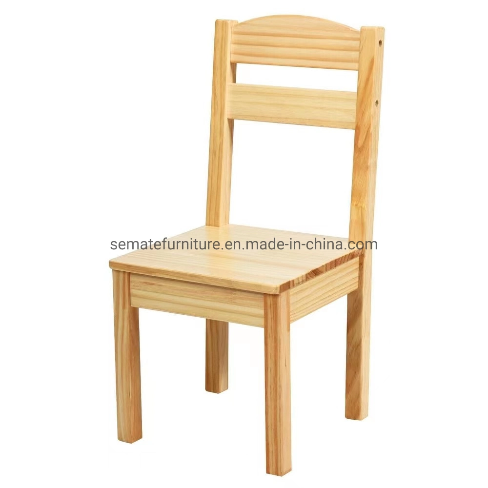 Factory Wholesale/Supplier Sturdy Kids Furniture Stable Pine Wood Kids 5 Piece Table Chair Set for Children Play Room