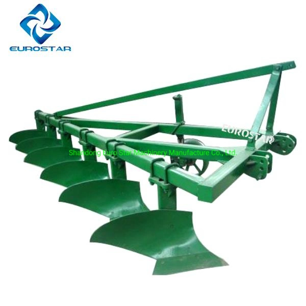 Working Width 1.4m 1L-435 Furrow Plough for 80-100HP Tractor Heavy Duty Paddy Filed Farm Agricultural Machinery Disc Plough Share Plow Hydraulic Flip Plow