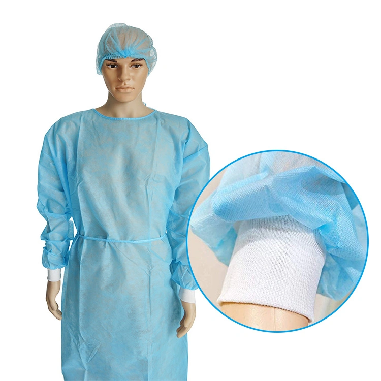 Economic Doctor Uniform Cheap Medical Supply Hospital Protective Clothing Patient Gown Dental Surgical Gowns Waterproof Polypropylene Disposable Isolation Gowns