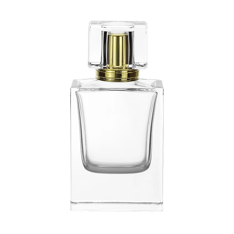 New Deco Fancy 50ml Square Perfume Glass with Spray