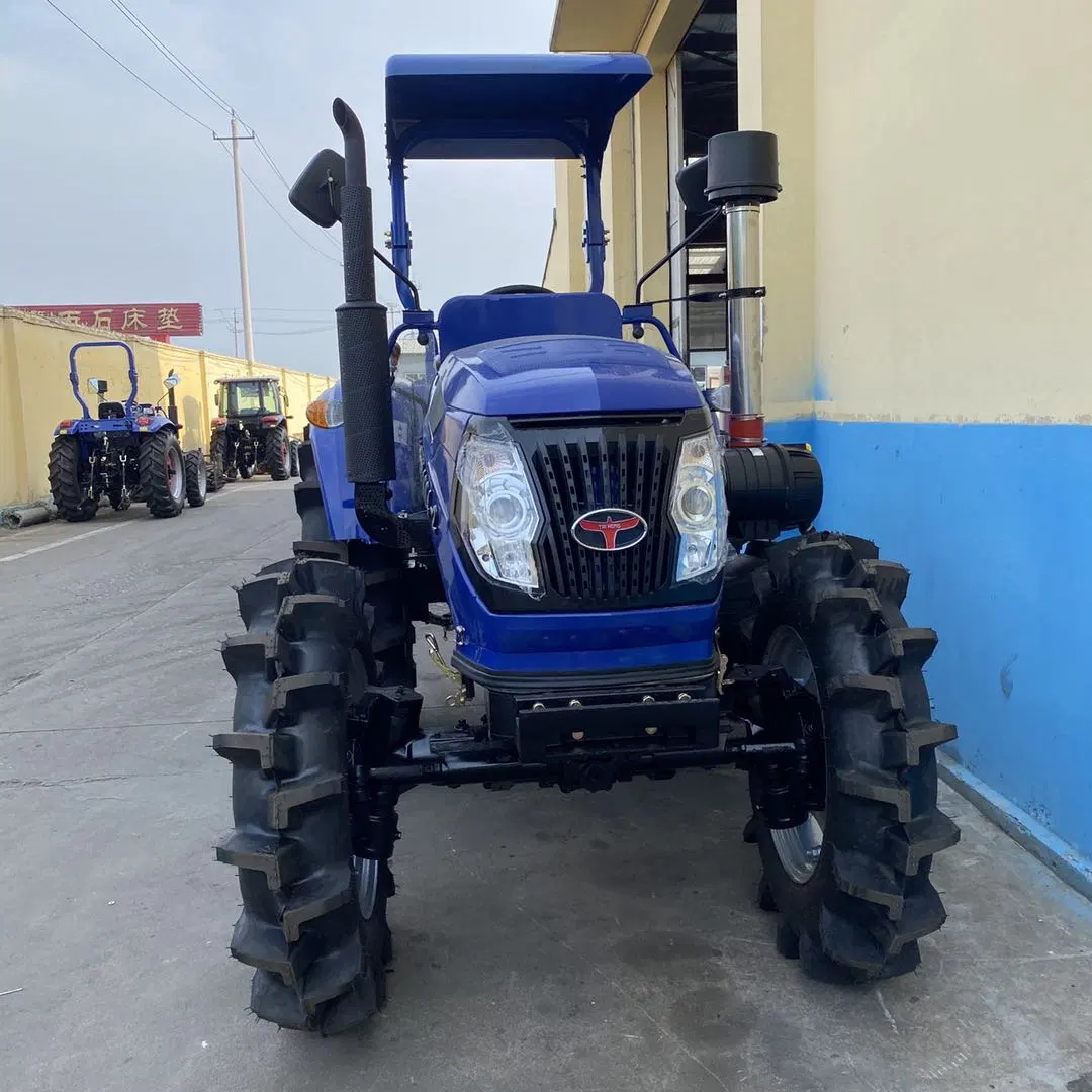 China bekannte 90HP 4WD Landmaschinen Walking Diesel Farm Traktor Mit Lader