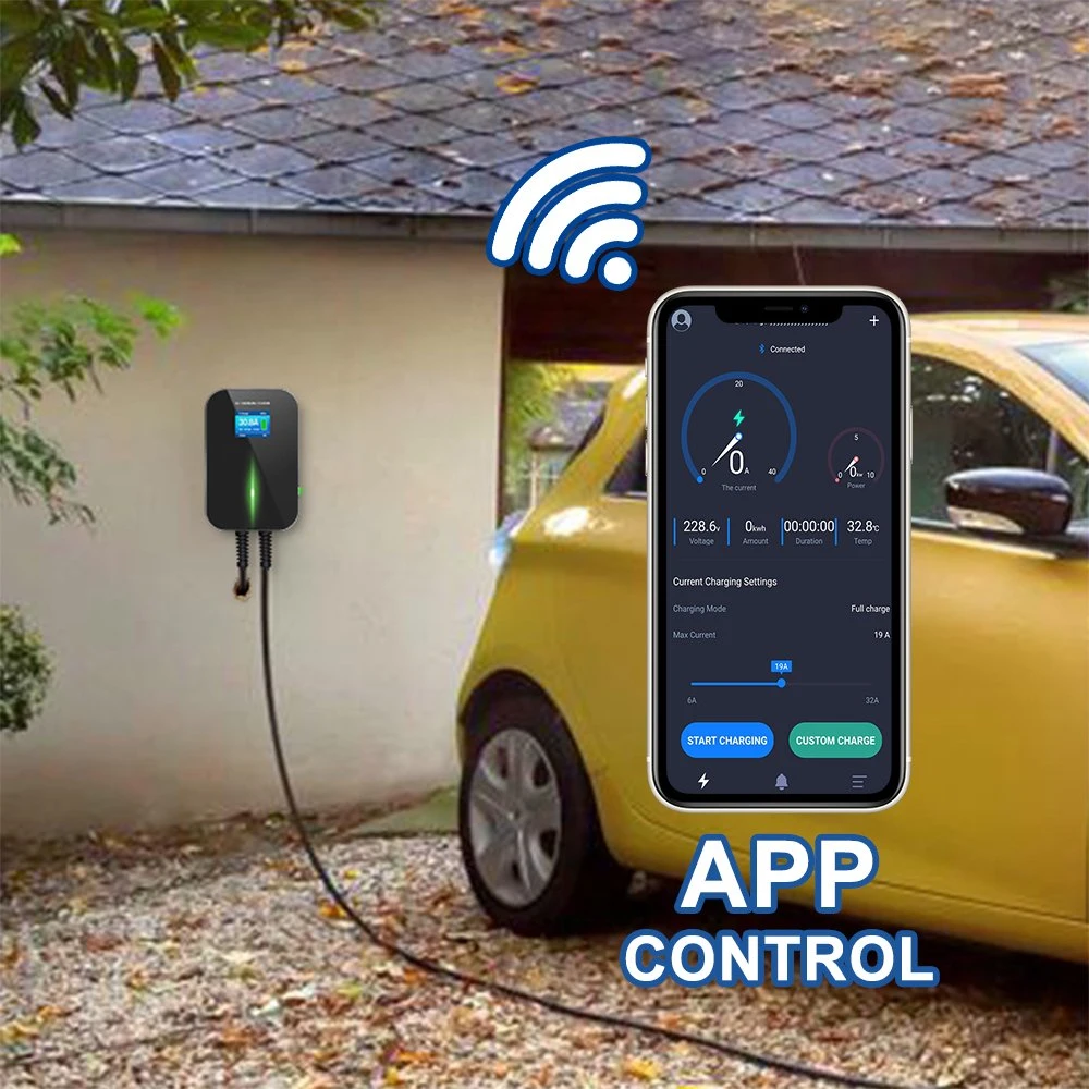 7.2kw app WiFi Control شاحن السيارة الكهربائي Fast EV Charger المحطة