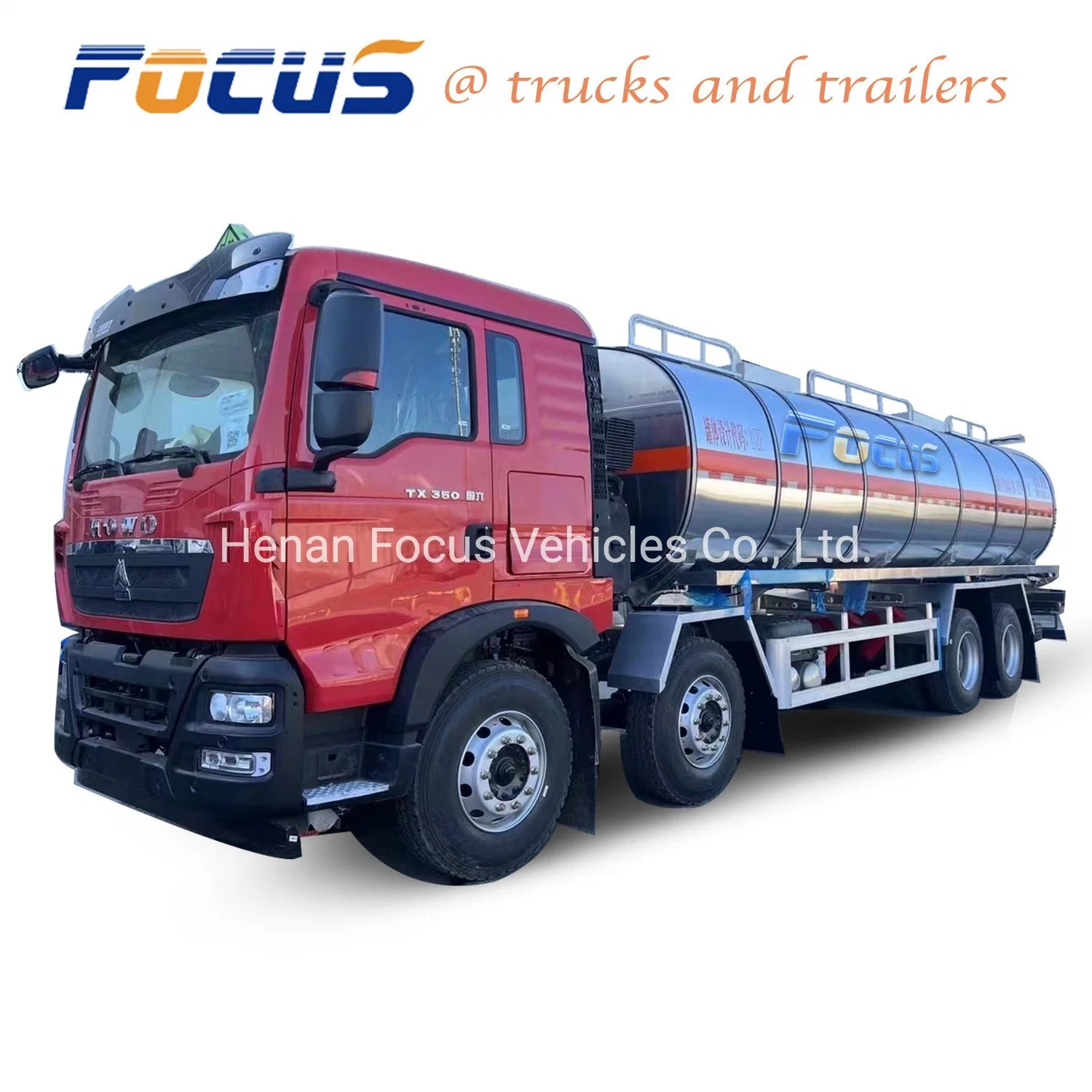 Fuel Oil Tanker Truck to Transport Gasoline, Diesel, Liquefied Petroleum, Natural Gas for Shell Service Station