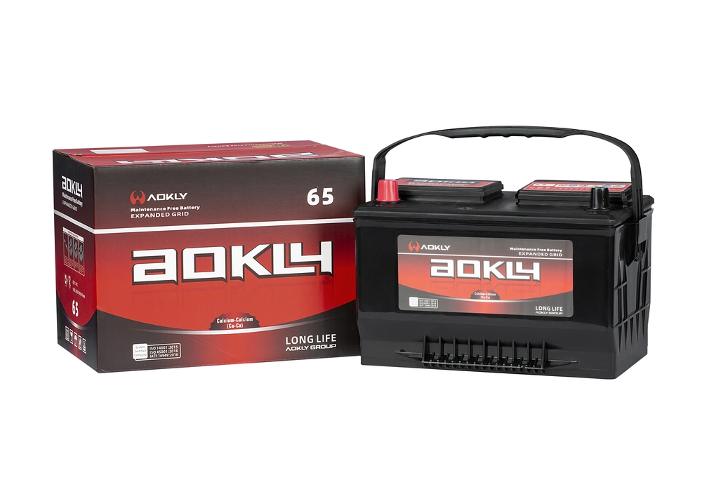 Bateria de chumbo-ácido selada padrão Aokldin75mf 12 V 75 a DIN Manutenção bateria livre bateria Auto bateria do camião armazenamento bateria Solar Bateria de armazenamento do automóvel