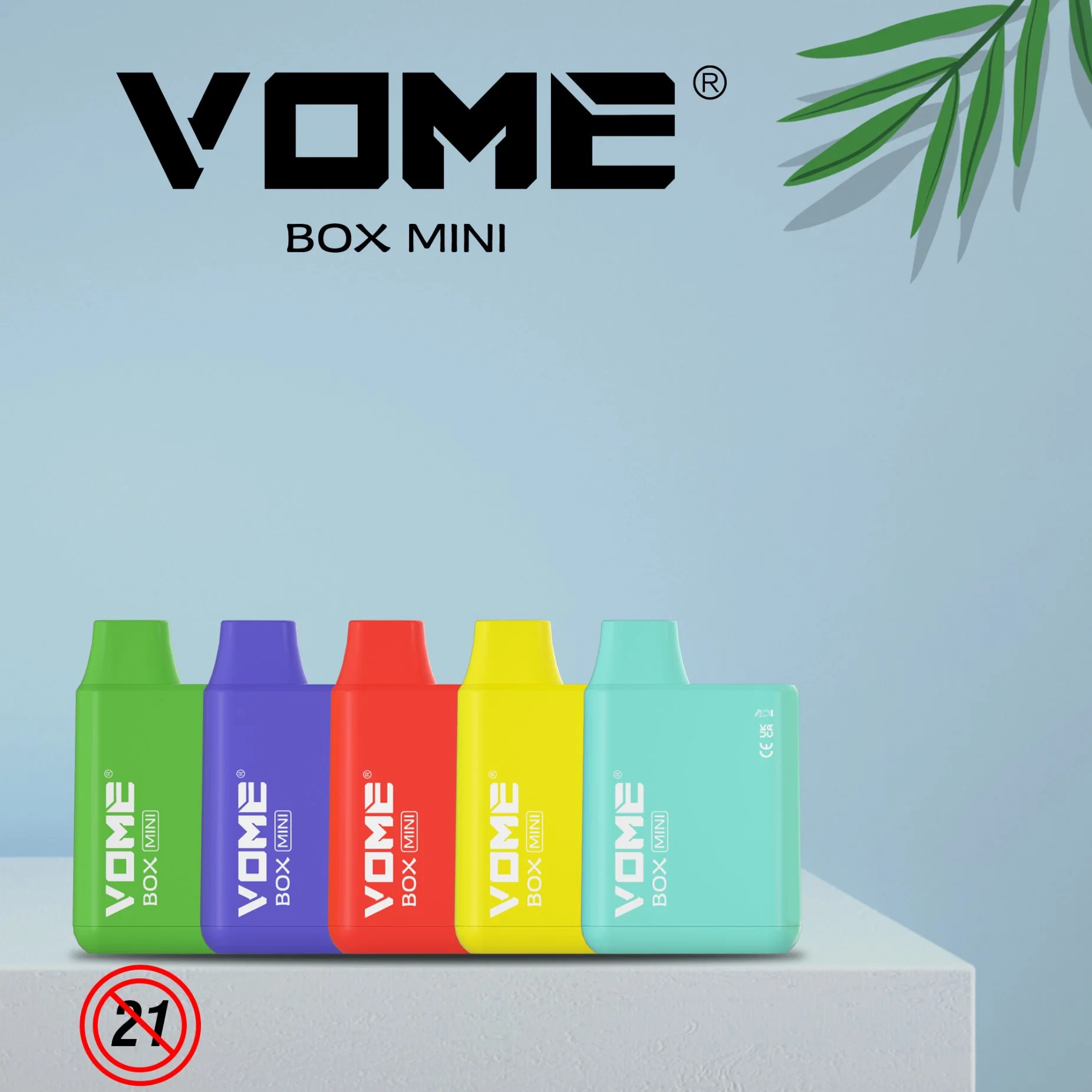 2022 Original Einweg-Vape Pen OEM Vome 600 Puffs 2ml Spule 0%2%3%5% 400mAh 12 Flavors Electronic Cigarett