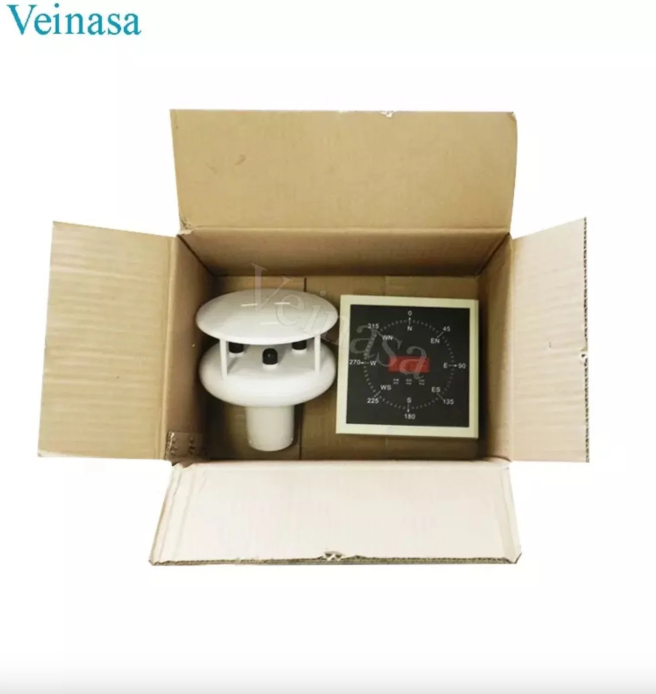 Veinasa-Cxs03-ND Nmea0183 Wind Speed and Direction Tower Crane Anemometer Meter Ultrasonic Indicator Digital LED Display