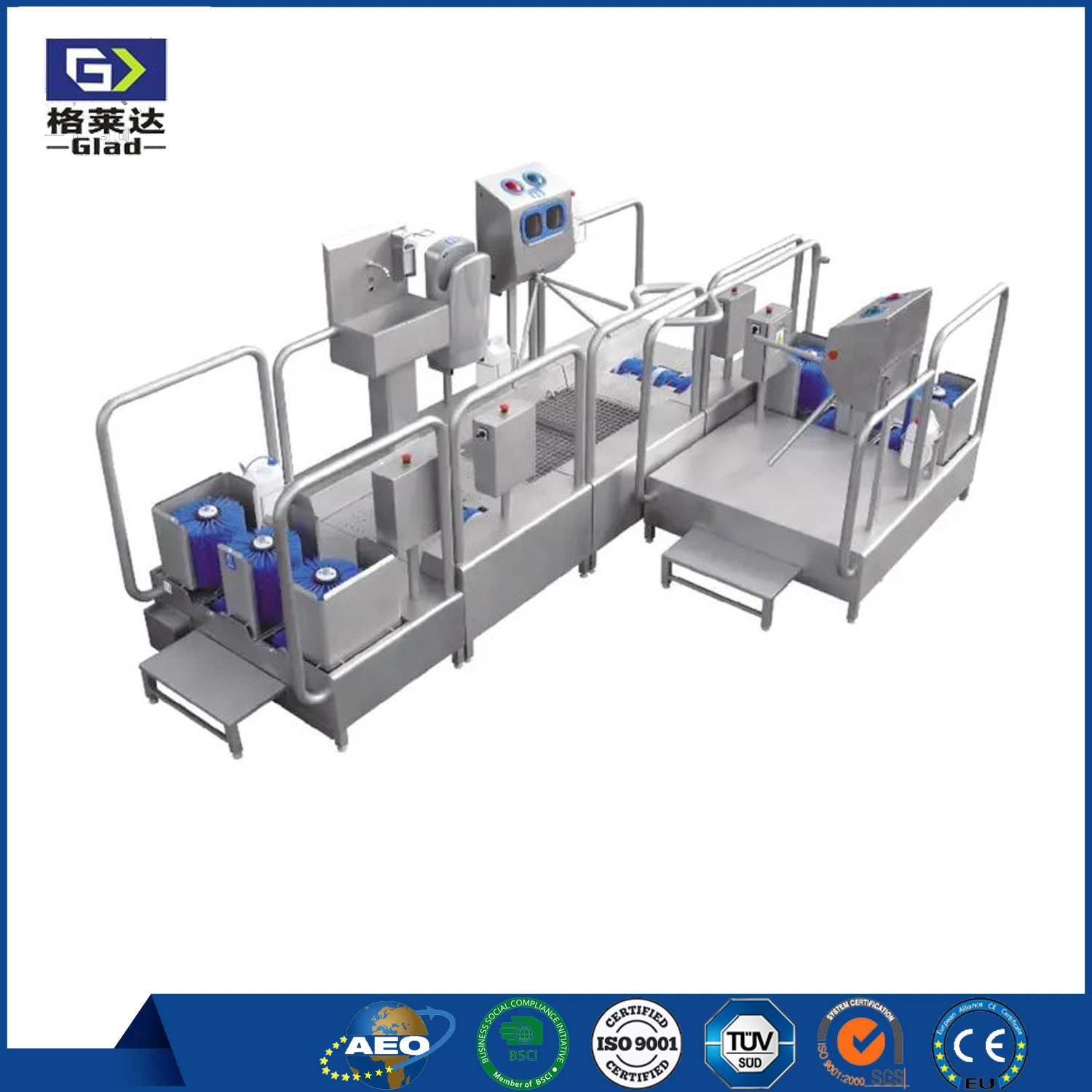 Máquina de lavagem de botas de água de Higiene Pessoal Stationand Entrada automática de dispositivos de controle do equipamento para a lavagem e desinfecção / lavagem de mãos