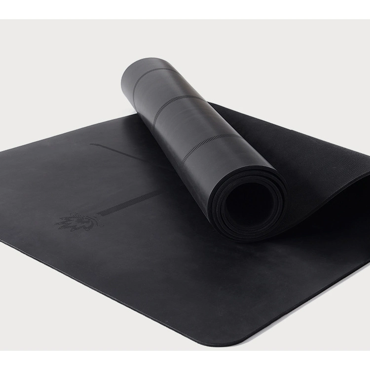 Anti Slip Extra dick Personalisieren Logo PU Leder Yoga-Matte Für Body Shape Building Übung