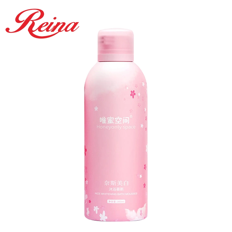 Bath Foaming Mousse Body Wash Skin Lightening Cleaning Acne Whitening Shower Gel