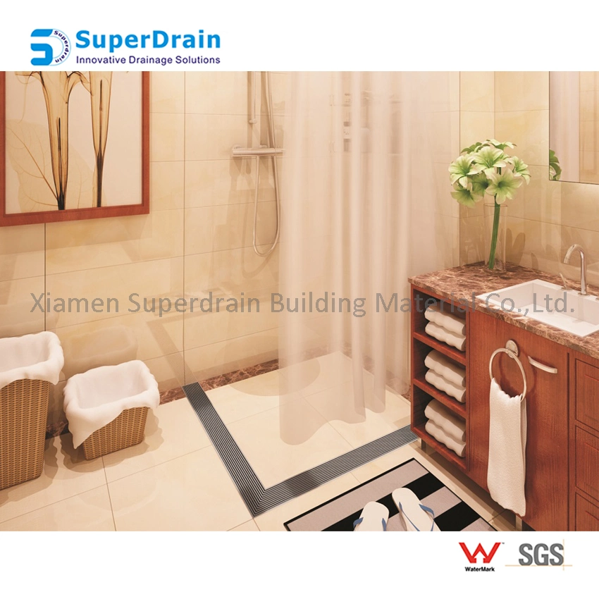 Stainless Steel Automatic Airtight Bathroom L Shape Floor Drains