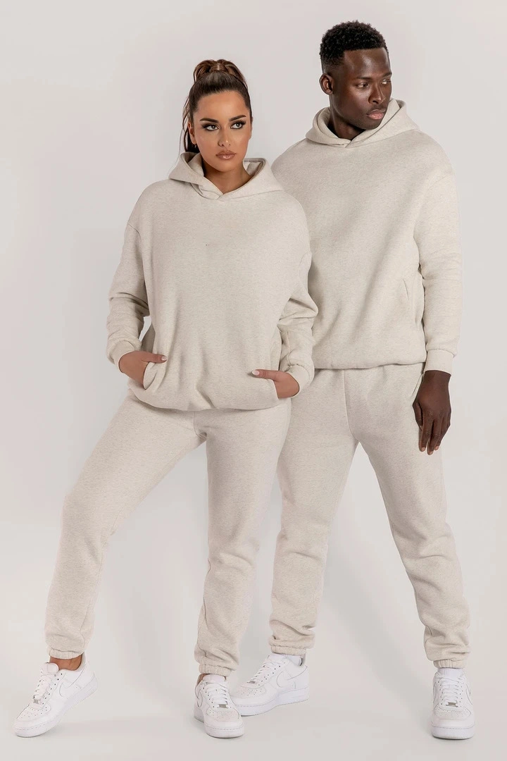 Women Clothing No Sexy Sports Set Couple Men&prime; S Hoodie and Jogger Set Hoodies