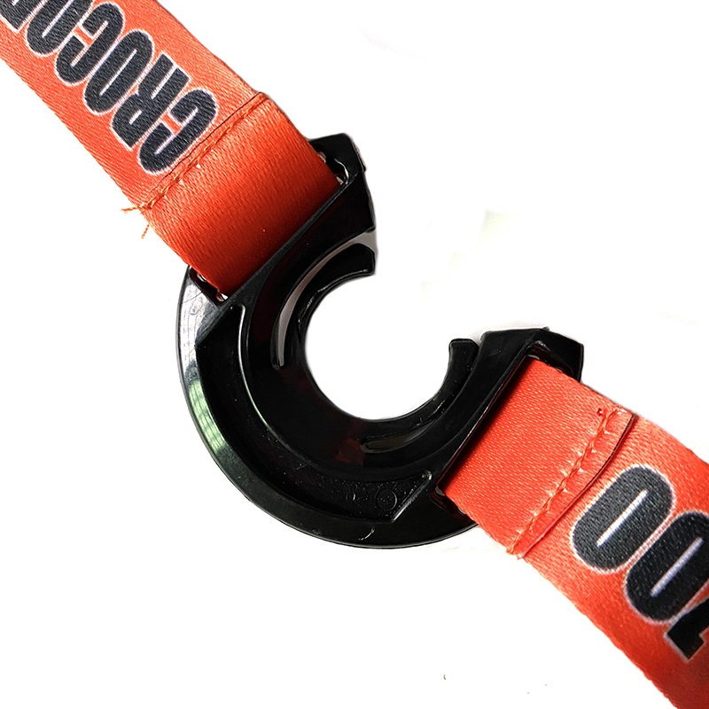 3/4 Inch Wholesale/Supplier Price Polyester Silkscreen Printed Bottle Holder Orange Neck Lanyard with Custom Logo