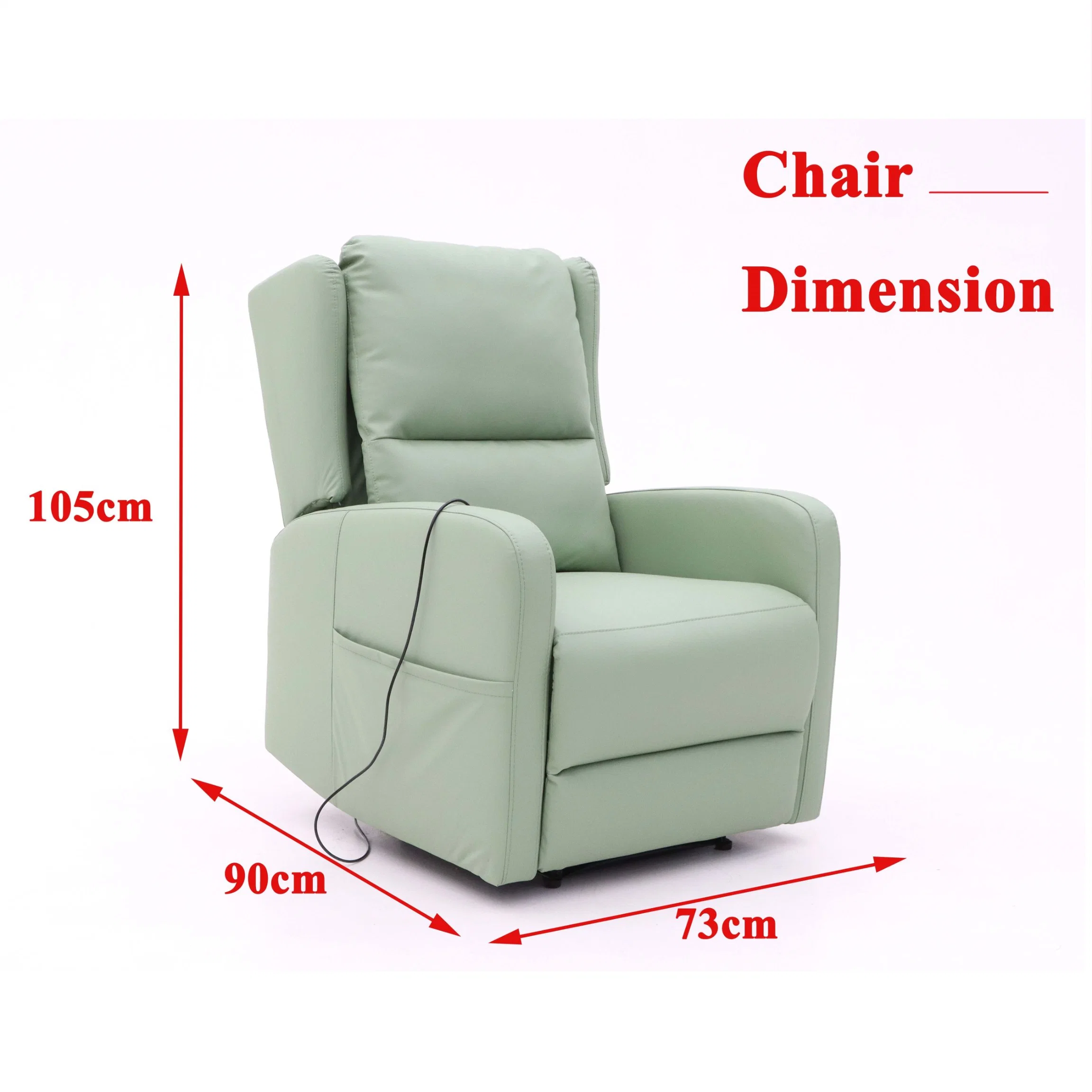 Geeksofa Modern Living Room Luxury Adjustable Electric Recliner Chair with Kneading Massage and Heating Function