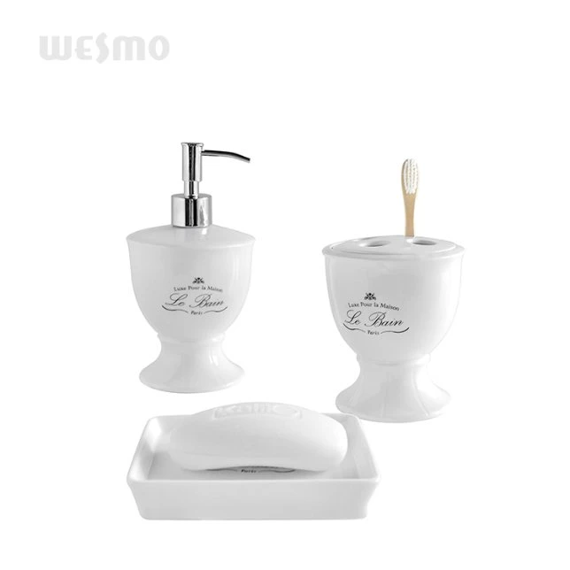 Haut Grade en porcelaine blanche Salle de bains Accessoires de Bain