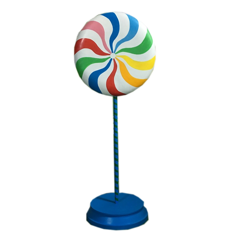 Hot-Sale Popular Colorful Resin Candy Lollipop Statue for Home Office Shop Hotel Indoor Decor