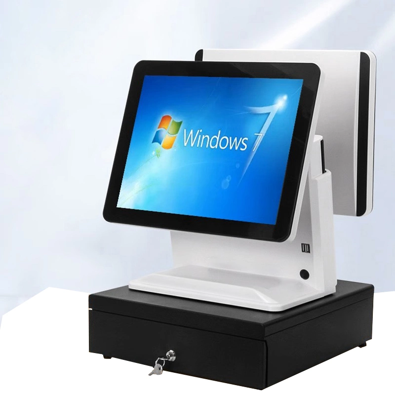 Ecrã táctil moderno Cash Register Desk tudo em um Windows SISTEMA POS