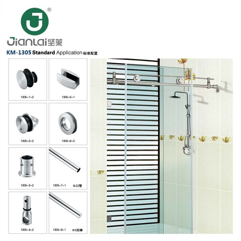 Bathroom Single Door Standard Size Sliding Glass Shower Room Setting