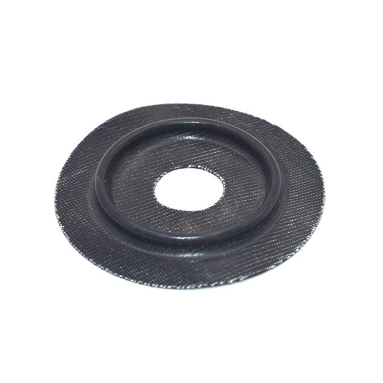 High Temperature Silicone Rubber Seals Molded Customized Fabric Reinforced Diaphragm Products