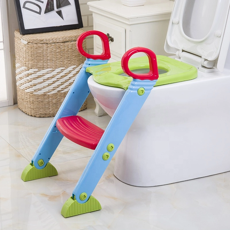 Baby faltbar Kinder Leiter WC Trainer Kleinkind Potty Sitz mit Stufenhocker 20 % Rabatt