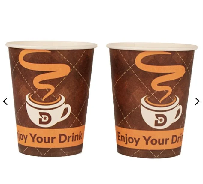 Diansi Custom Printed Disposable 7oz Single Wall Paper Coffee Cups