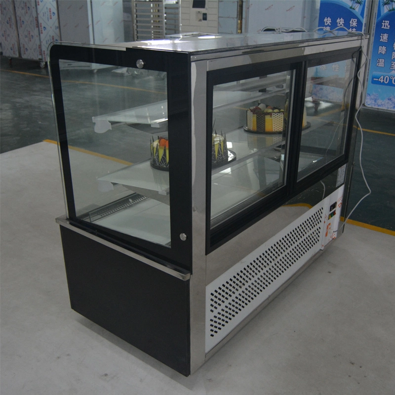 3 Layer Oval Shape Refrigerated Cake Display Chillers Showcase Equipment