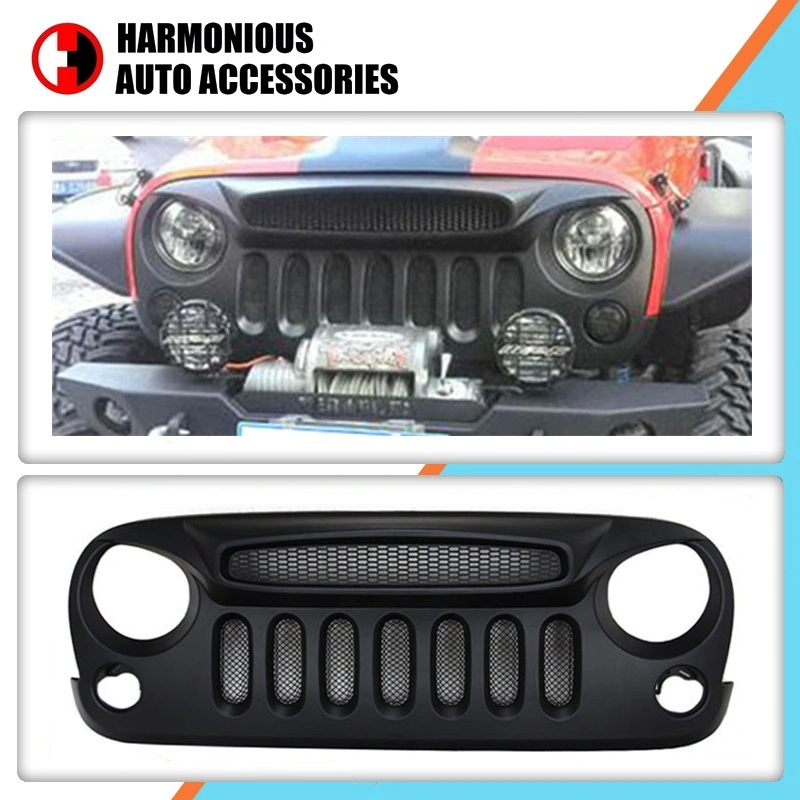 Car Parts Auto Accessory Ghost Style Front Grille for Jeep Wrangler (JK) 2007-2017