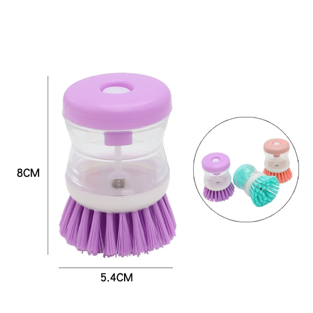 Savon de cuisine distribution de la brosse pour paume lavage de vaisselle liquide savon à brosse Ustensiles de pot avec distributeur nettoyage salle de bain Outils de nettoyage Ci24310